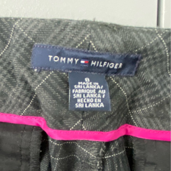 Tommy Hilfiger Plaid Y2K Bootcut Gray & Black Pants Women's size 8 - Picture 5 of 13